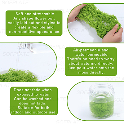 150g Artificial Moss Rocks DJEW-SP0001-22B-1