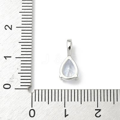 Brass Birthstone Pendants KK-D372-02G-04-1