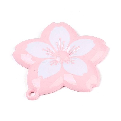 Spray Painted Alloy Big Pendants PALLOY-T092-81F-1