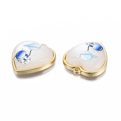 Resin Pendants PALLOY-N161-009-NR-1