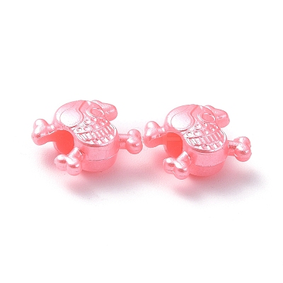 Imitation Pearl Acrylic European Beads OACR-G014-10-1