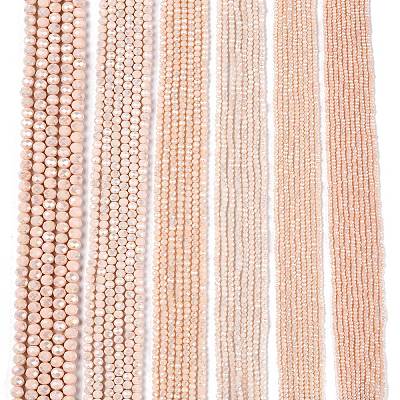 Electroplate Glass Beads Strands X-EGLA-A044-P8mm-B05-1