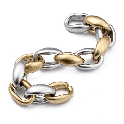 Handmade Spray Painted CCB Plastic Cable Chains AJEW-JB00739-03-1