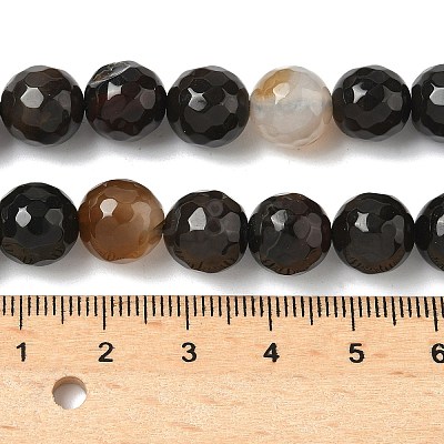 Natural Agate Beads Strands X-G-M437-C01-01Y-1