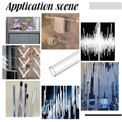 Transparent Acrylic Pipe AJEW-WH0475-51K-1