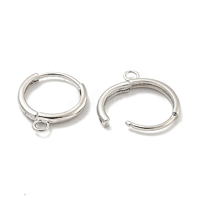 Brass Hoop Earring Findings KK-L211-021P-1