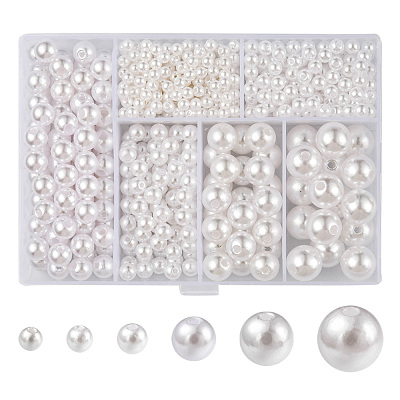 Imitation Pearl Acrylic Beads SACR-FS0001-11-1