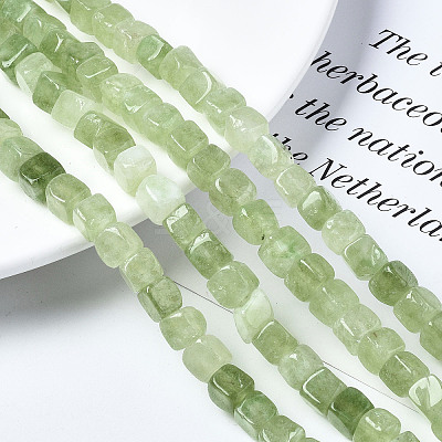 Dyed Natural White Jade Beads Strands G-S364-083A-07-1