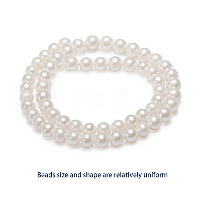 Natural Cultured Freshwater PearlBeads Strands PEAR-E002-04-01-1