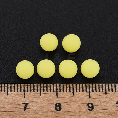 Opaque Acrylic Beads PAB702Y-B01-01-1