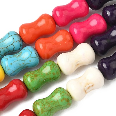 Dyed Synthetic Turquoise Beads Strands G-B147-A01-1