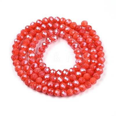 Electroplate Glass Beads Strands EGLA-A044-P3mm-A21-1