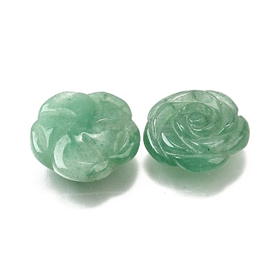 Natural Green Aventurine Carved Pendants G-S390-03F-1