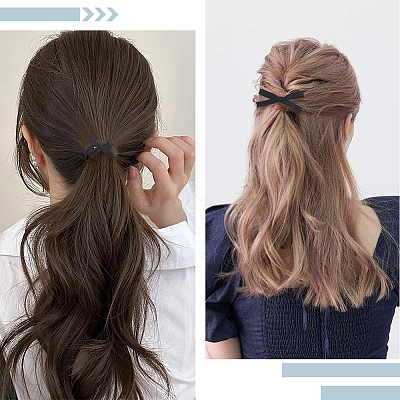6 Styles Iron & Polyester Alligator Hair Clips for Girls PHAR-SP0001-20-1