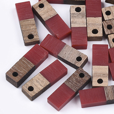 Resin & Walnut Wood Pendants RESI-S358-19I-1