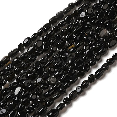 Dyed Natural Obsidian Nuggets Beads Strands G-J335-04-1