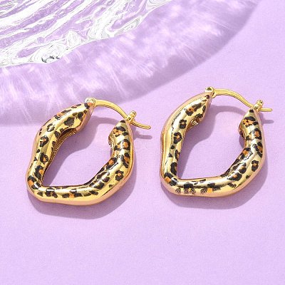 Brass Hoop Earrings EJEW-Q015-12A-G-1