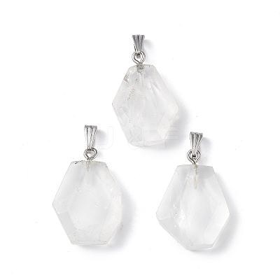 Natural Quartz Crystal Pendants G-F739-03P-04-1