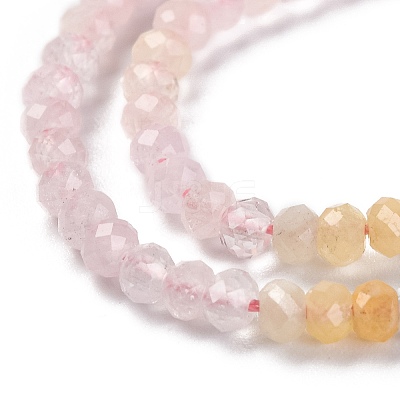 Natural Morganite Beads Strands G-F770-D04-02-1