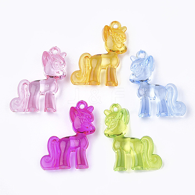 Transparent Acrylic Pendants X-TACR-S149-05-1