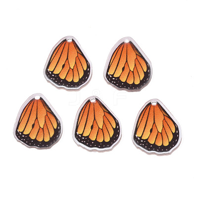 Printed Translucent Acrylic Pendants OACR-N133-019-1