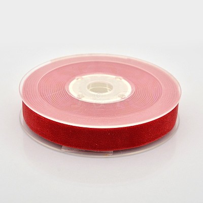 Polyester Velvet Ribbon for Gift Packing and Festival Decoration SRIB-M001-15mm-235-1
