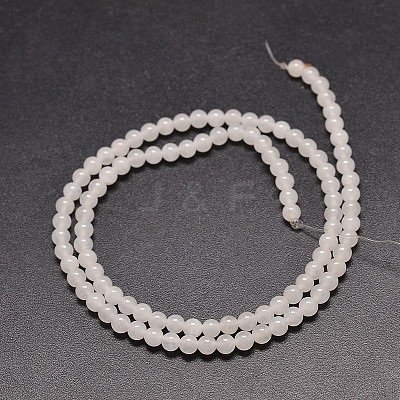 Natural White Jade Round Bead Strands G-G735-08-10mm-1