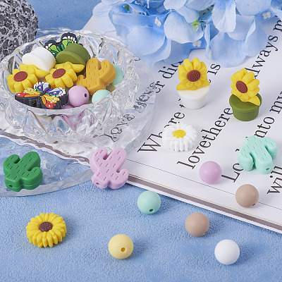 16 Style Silicone Beads SIL-TA0001-45-1