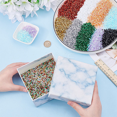 9 Sets 9 Colors Plastic Tube Beads KY-AR0001-43-1
