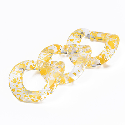 Transparent Acrylic Linking Rings OACR-N009-015A-B01-1