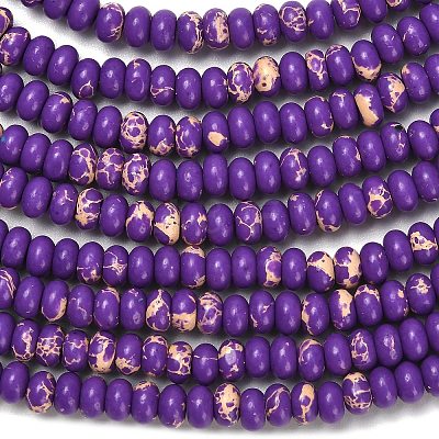 Synthetic Imperial Jasper Beads Strands G-L635-A09-4x2mm-05-1