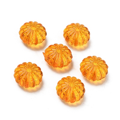 Autumn Theme Transparent Acrylic Beads PL712Y-5-1