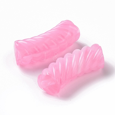 Two Tone Opaque Acrylic Beads OACR-A016-06A-1