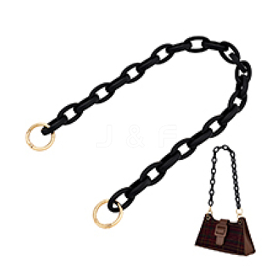 Resin Cable Chain Bag Chains FIND-WH0139-908B-1