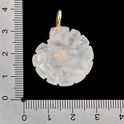 Natural Quartz Crystal Carved Pendants G-C282-01J-1