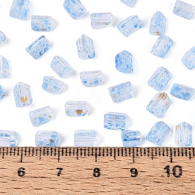 Transparent Spray Painted Glass Seed Beads SEED-L011-10A-17-1