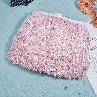 Polyester Tassel Lace Ribbon DIY-WH0430-568-1