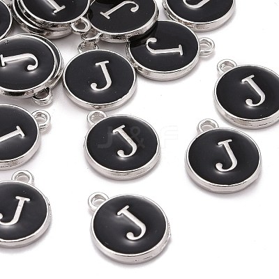 Platinum Plated Alloy Charms X-ENAM-S118-02J-P-1