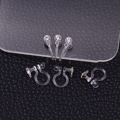 Plastic Clip-on Earring Findings X-KY-P007-M01-1