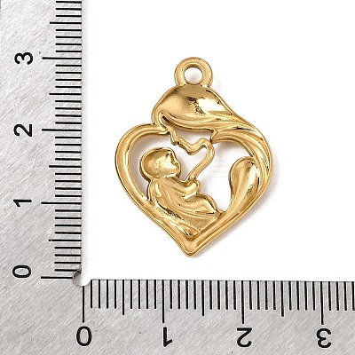 Mother's Day 304 Stainless Steel Pendants SA-CBA9B1E-12G-1