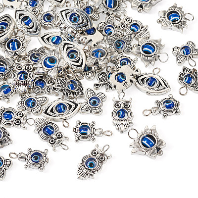6Pcs Tibetan Style Alloy Pendant PALLOY-TA00004-1
