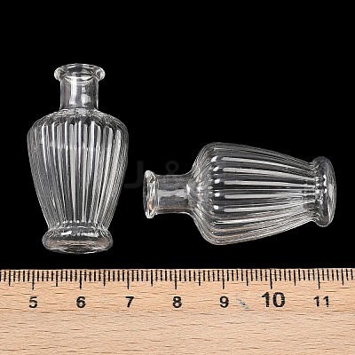 Transparent Glass Beads Containers GLAA-G123-02-1