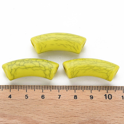 Opaque Crackle Acrylic Beads MACR-S372-001N-001-1