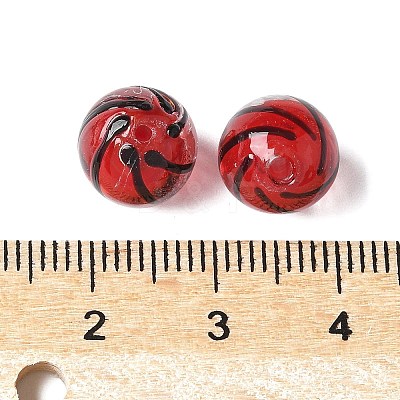 Handmade Transparent Lampwork Beads BLOW-D300-08B-1