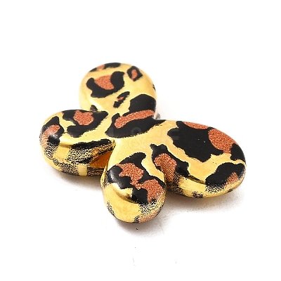 Electroplate & Spay Painted Acrylic Beads OACR-S043-05A-01-1