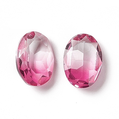 Faceted K9 Glass Rhinestone Cabochons GGLA-A005-23-1