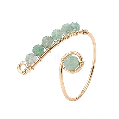 Mixed Natural Gemstone Rings RJEW-JR00584-01-1