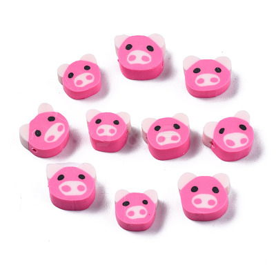 Handmade Polymer Clay Beads X-CLAY-N011-028-1