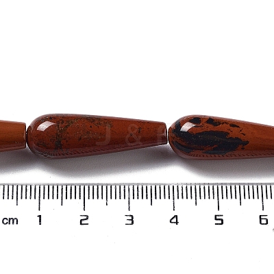 Natural Red Jasper Beads Strands G-P528-H08-01-1