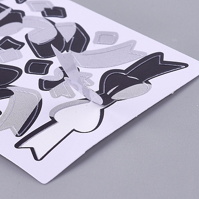 Bowknot Ribbon Pattern Decorative Labels Stickers DIY-L037-B01-1